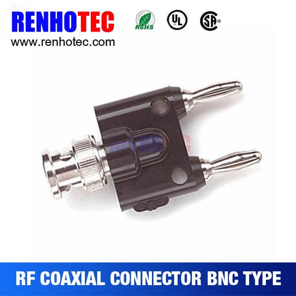 BNC to Banana Male Hose MAGNETIC Connectors Adapter